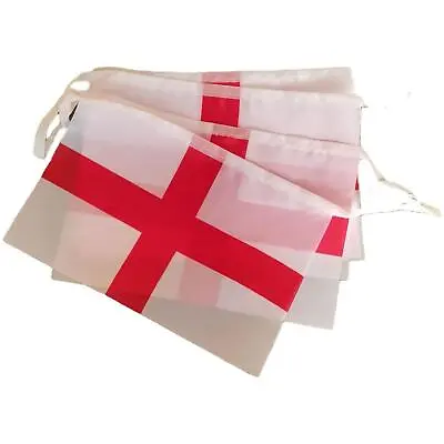 £4.49 • Buy England Bunting St Georges Flag 20ft 10 Flags 30.5cm X 20.3cm World Cup 2022