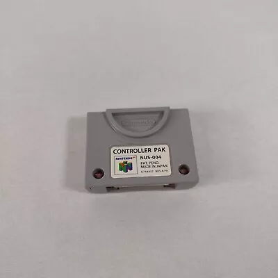 N64 Controller Pak NUS-004 OEM Official Nintendo 64 Memory Card - Tested & Works • $12.94