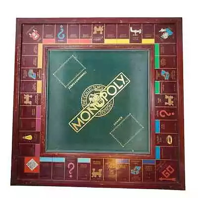 Vtg 1991 Franklin Mint Monopoly Deluxe Wood Collector's Edition Board Game • $42.52