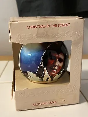 Elvis Hallmark 1981 Christmas In The Forest Orniment Damaged Box • $22.56