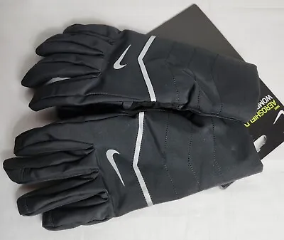 Nike AeroShield Running Gloves Women's Size Medium Black MSRP $40 NEW  • $40.45