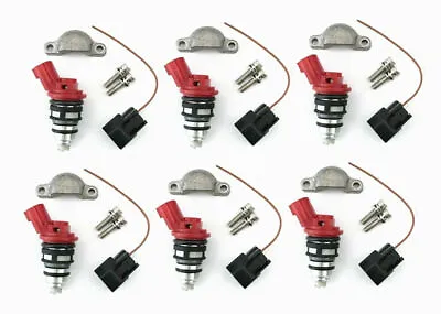 6 X Fuel Injector Fit 1990-1994 Nissan 300ZX 3.0L V6 VG30DE VG30DETT Z32 Turbo • $89.27