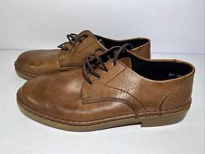 Rieker Mens Shoes Size UK 12 Brown Lace Ups Leather Rieker Anti Stress • £19.99