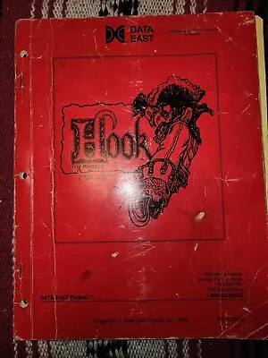 Hook Pinball Manual Data East Original • $20