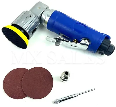 2  Mini Orbital ANGLE AIR SANDER TOOL Hook And Loop With Discs And Pad 90 Degree • $34.99