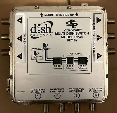 DP34 Dish Network MUTLI-DISH SWITCH DP-34 107107 (FREE SHIPPING) • $25