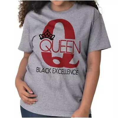 Melanin Queen Black Excellence African Pride Womens Graphic Crewneck T Shirt Tee • $19.99