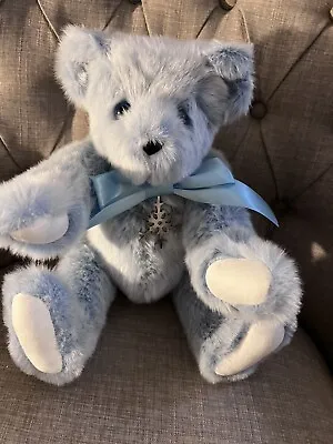 Vermont Teddy Bear 15  Special Edition Danforth Pewter Winter Wonderland Blue • $48.71