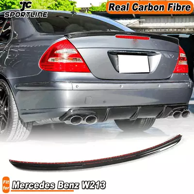 For Mercedes E-Class W211 E55 E63 AMG 03-09 Carbon Fiber Rear Trunk Spoiler Wing • $236.16