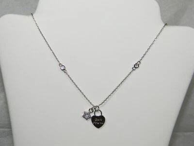 $18.99 • Buy Nadri 'Best Friend' Necklace Star Heart CZ  RARE