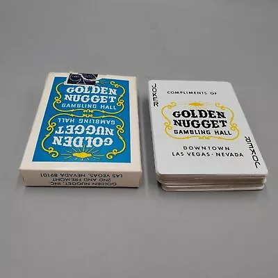 Vtg Golden Nugget Full Deck Blue Playing Cards Downtown Las Vegas Gambling Hall • $639.24