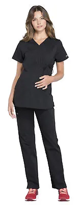 Cherokee Workwear Women's Maternity Scrub Set WW685 Mock Wrap Top & WW220 Pants • $63.96