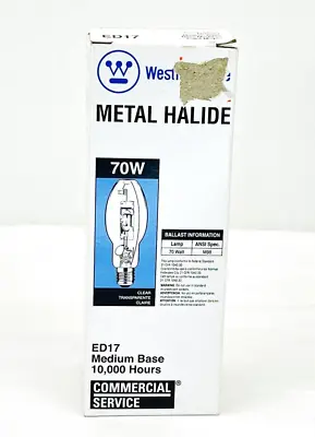 70W ED17 Westinghouse Commercial Metal Halide Light Bulb 37017 Med Base Grow • $10.98