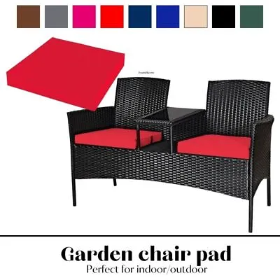 Waterproof Garden Chair Pads Cushions 6 Cm Rattan Patio Seat Outdoor Indoor • £13.90