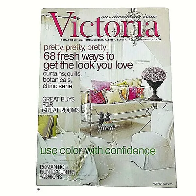 Bliss VICTORIA Magazine October 2001 Vol 15 Number 10 Back Issue Decorating  • $6.94