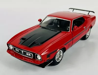 Testor’s 1971 Ford Mustang Mach 1 Red & Black 1:24 Diecast Model Car No Box • $25