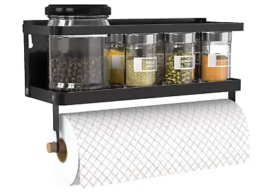 Magnetic Paper Towel Holder Refrigerator Spice Organizer Shelf Rack Holder Tools • $28.99