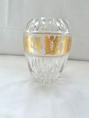$595 • Buy Val St Lambert Crystal Vase Armada Jupiter Danse De Flore ~Excellent Condition 