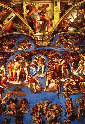 Sistine Chapel Poster Fresco By Michelangelo Rome Italy  • $19.95