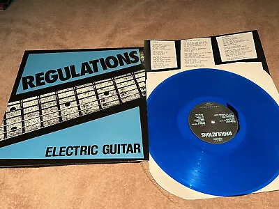 Regulations  Electric Guitar  Blue Vinyl Lp Rare Punk • $23