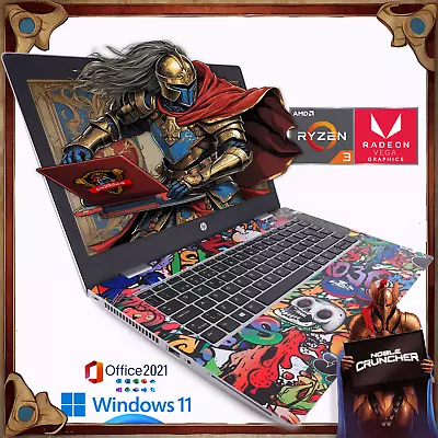 Cheap Gaming Laptop Fast RYZEN Quad Core 8GB RAM 256GB SSD Win11 14  VEGA 8 GPU • £169