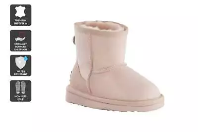 UGG Outback Kid's Premium Double Face Sheepskin Classic Boot (Pink Size 1-2 • $52.79