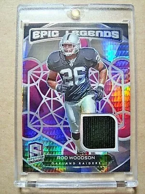 2020 Rod Woodson Panini Spectra Neon Pink Epic Legends Jersey/Patch /15 MINT • $39.95