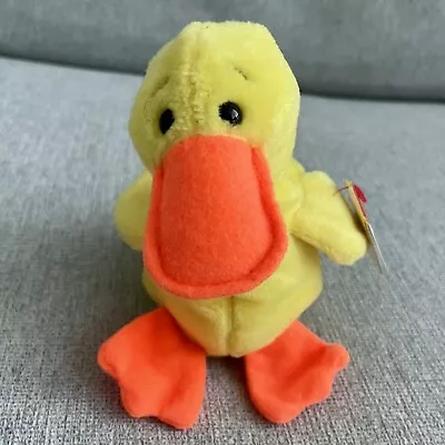 Original Ty Beanie Babies QUACKERS The Duck Style 4024 1993 • $6.99