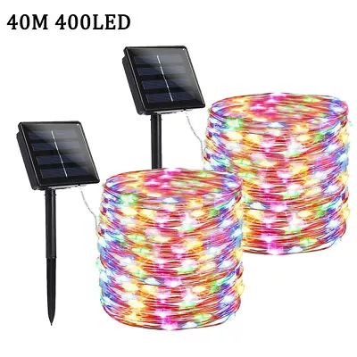 100-400 LED Solar Power String Fairy Lights Garden Outdoor Party Christmas Lamp • $19.99