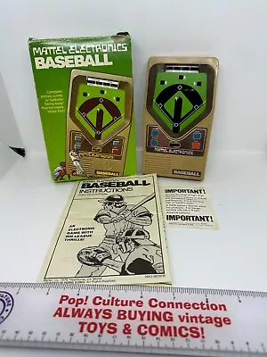 Vintage 1978 Mattel Electronics Baseball Handheld Game In Box Works Inv-0989 • $99.95