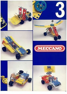 Original Meccano Set No 3 Manual • $4.24