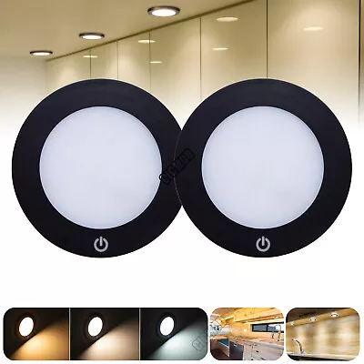 2x LED 12V Spot Light Touch Switch Dimmable Ceiling Lamp Caravan Motorhome Boat • $23.39