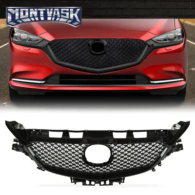 New Fit For 2017-2019 Mazda 6 Atenza Front Bumper Upper Grille Mesh Grill Black • $134.82