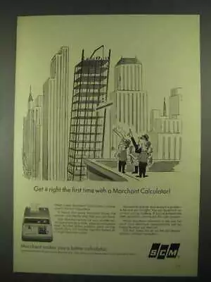 1967 SCM Marchant Calculator Ad - Right The First Time • $19.99