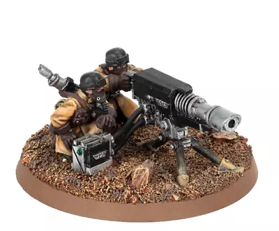 Steel Legion Lascannon Team-Metal-OOP-Imperial Guard-Amageddon-Warhammer 40k • $38