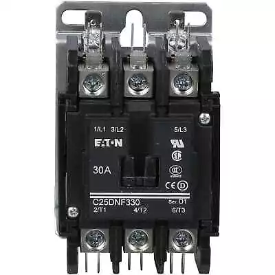 Eaton C25DNF330B 3-Pole Definite Purpose Contactor (110/240V 30 Amp) • $270.81