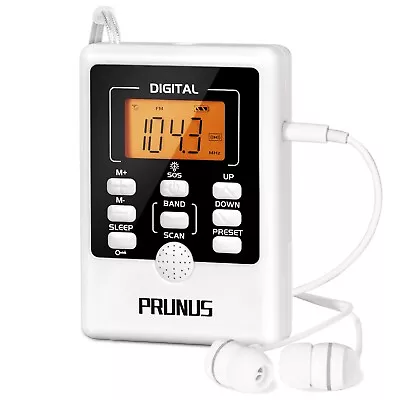 PRUNUS J-157 Walkman Radio AM FM With Headphone Pocket Mini Radio Receiver • $12.99