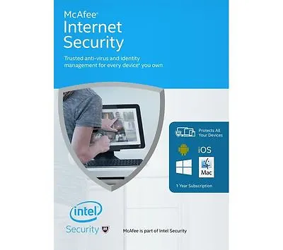 McAfee Internet Security - Latest Software - 1 Year - TEN Devices - EMAILED • $9.64