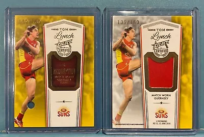 $129.95 • Buy 2017 Select Certified Tom Lynch Guernsey Redeemed Redemption Card 139/160