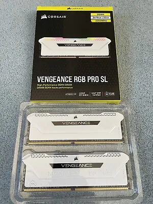 £27 • Buy Corsair Vengeance RGB Pro SL 32GB (2 X 16GB) PC4-25600 (DDR4-3200) Memory White
