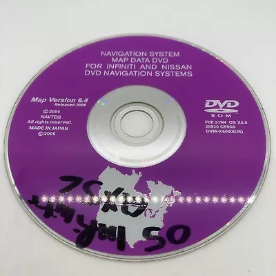 2006 Nissan Altima Navigation System DVD (6.4)- ROM MAP 25920-CR95A OEM Factory • $124.43