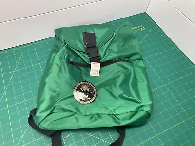 Vintage 90s Style Green Nylon Backpack Prange Way Cambridge • $9.95