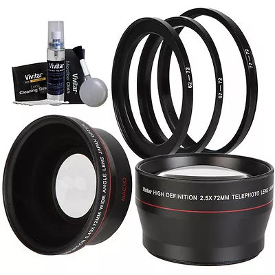 72MM FISHEYE LENS + TELEPHOTO ZOOM LENS FOR CANON EF 28-135mm F/3.5-5.6 IS USM • $79.59