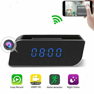 $80.29 • Buy HD 1080P Hidden Micro Camera WiFi Wireless Night Vision Security Nanny Cam Alarm