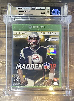 Madden NFL 18 G.O.A.T. Edition Xbox One Sealed WATA 9.6 • $200