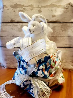 Special Reduced Price Eco Bunny Nappy Cake Baby Shower New Baby Gift • £35