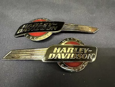 HARLEY DAVIDSON OEM Tri Glide SOFTAIL / FLH TOURING GAS TANK EMBLEMS / BADGES • $98