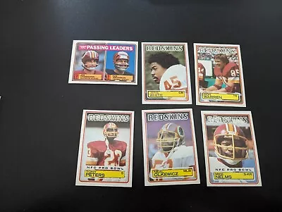 1983 TOPPS FOOTBALL WASHINGTON REDSKINS 18 CARD TEAM Set Lot NM-MT Super Bowl 💥 • $9.99