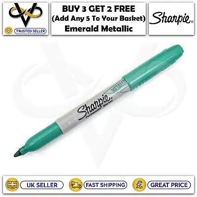 Sharpie Permanent Fine Point Marker Pens Optimal Precision & Smooth Ink Flow • £2.49