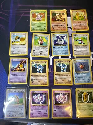 $180 • Buy 15 Pokemon Cards Shadowless With Promo MEWTWO/Dragonite Promo 1st Edition LOT 